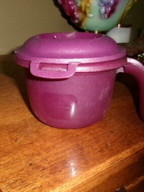 3 pc ricer steamer Tupperware purple cup
